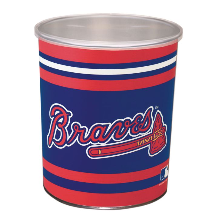 Atlanta Braves Sports Tin 1 Gallon