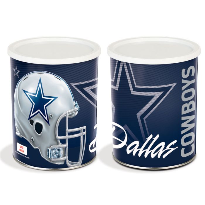 Dallas Cowboys Sports Tin 1 Gallon