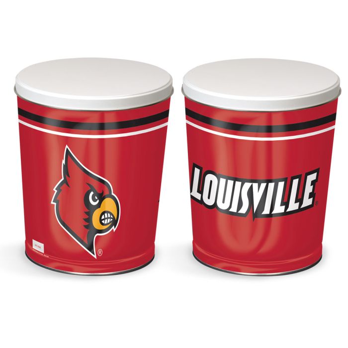Louisville Cardinals Sports Tin 3.5 Gallon